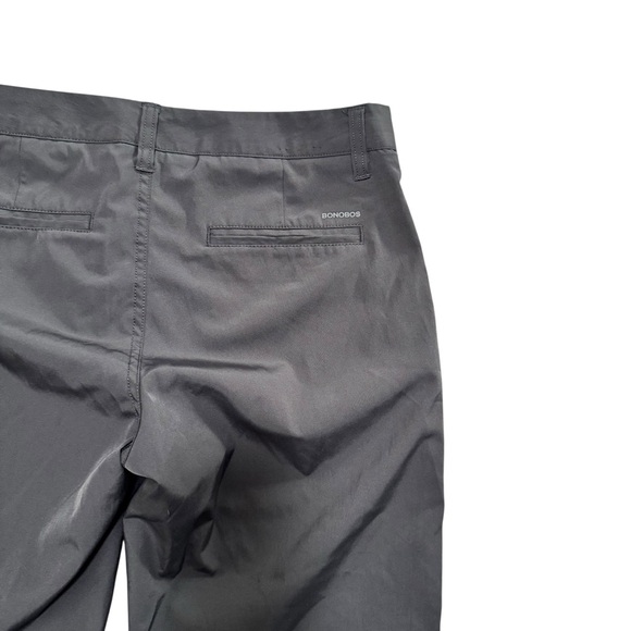 Bonobos Tech Chinos Men's Casual Stretch Pants Grey Performance Wear Size 30x34 - Picture 8 of 9